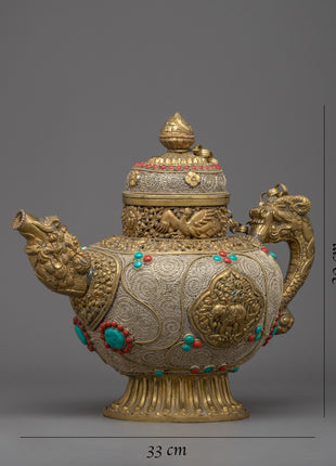 Large Buddhist Tea Pot | Zen-inspired Serenity for Your Tea Rituals