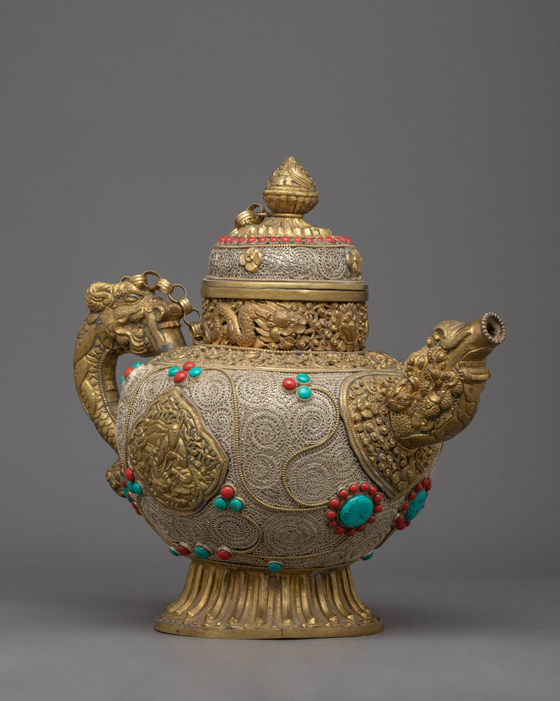 Large Buddhist Tea Pot | Zen-inspired Serenity for Your Tea Rituals