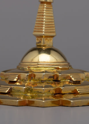 Gold Plated Stupa Statue | Embrace the Essence of Divine Splendor