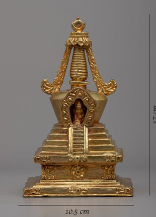 Sacred Stupa Statue | Elevate Your Meditation and Devotion