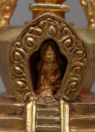Sacred Stupa Statue | Elevate Your Meditation and Devotion