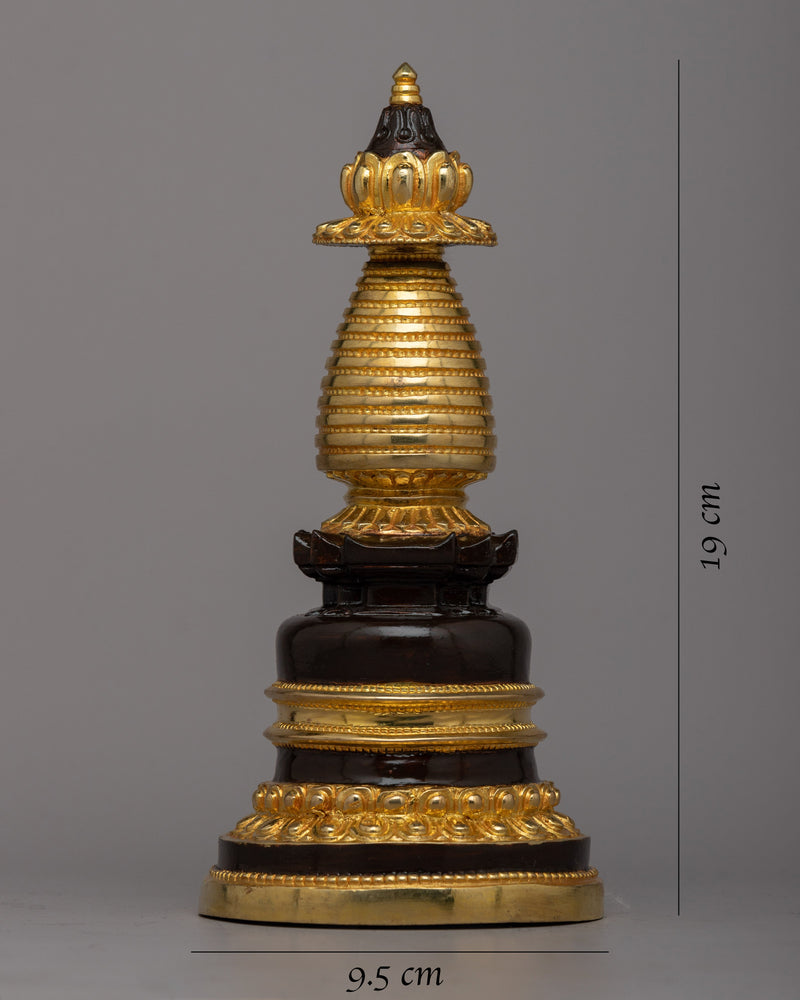 Copper Stupa Statue | Capturing the Spirit of Devotional Practice