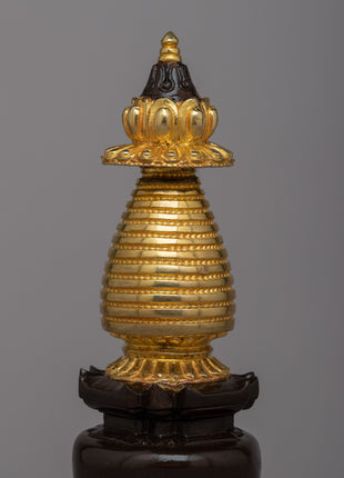 Copper Stupa Statue | Capturing the Spirit of Devotional Practice
