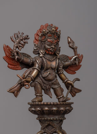 Oxidized Copper Phurba | Tibetan Dagger for Spiritual Practices