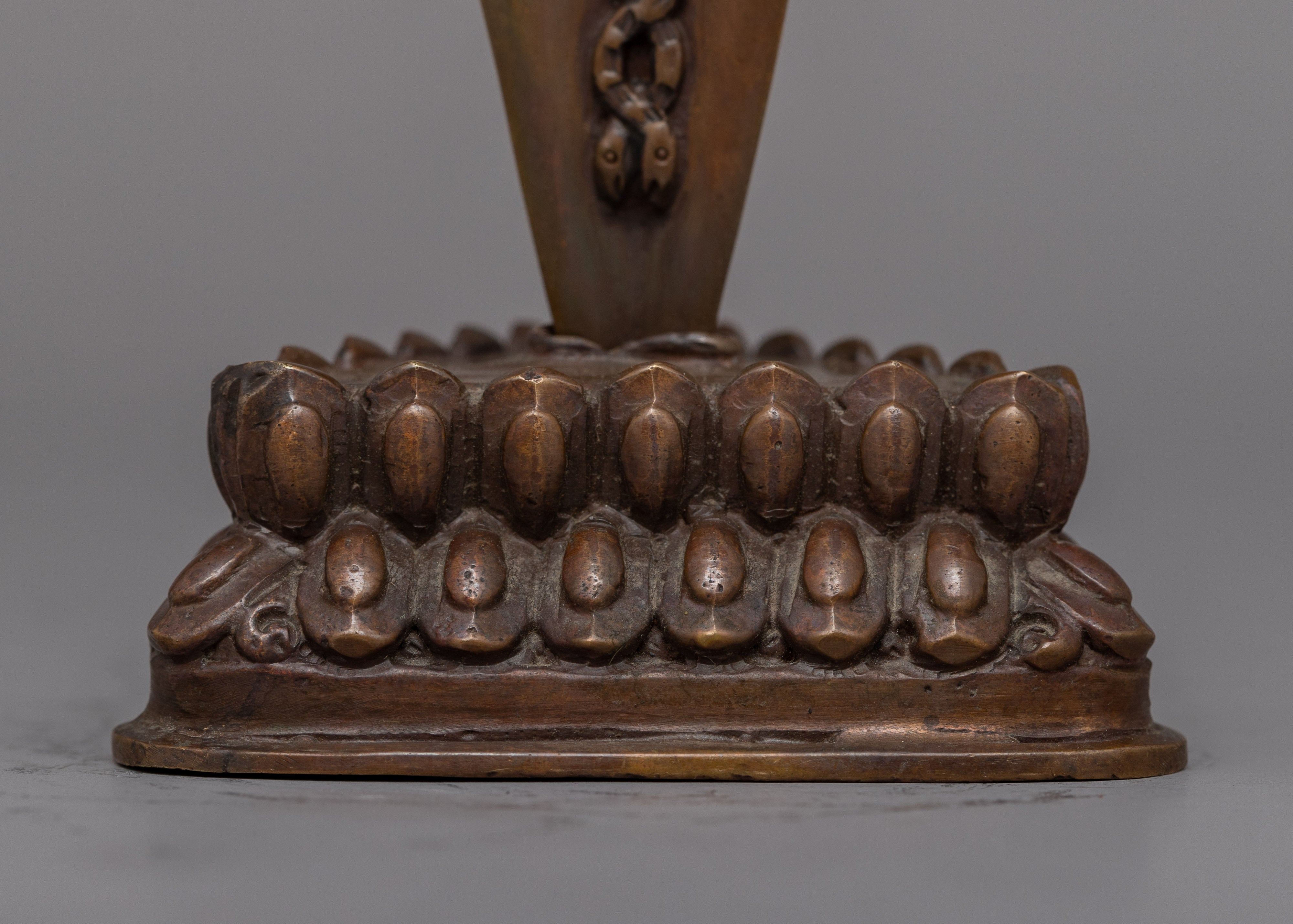 Oxidized Copper Phurba | Tibetan Dagger for Spiritual Practices