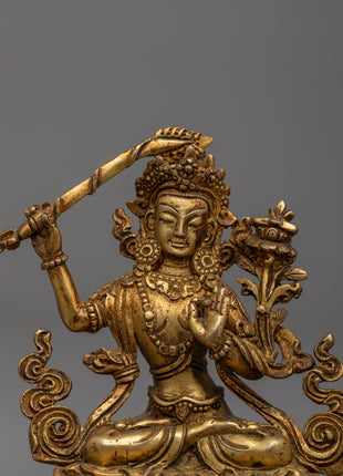 Manjushri Sadhana Statue | Embodying the Enlightened Mind of the Bodhisattva