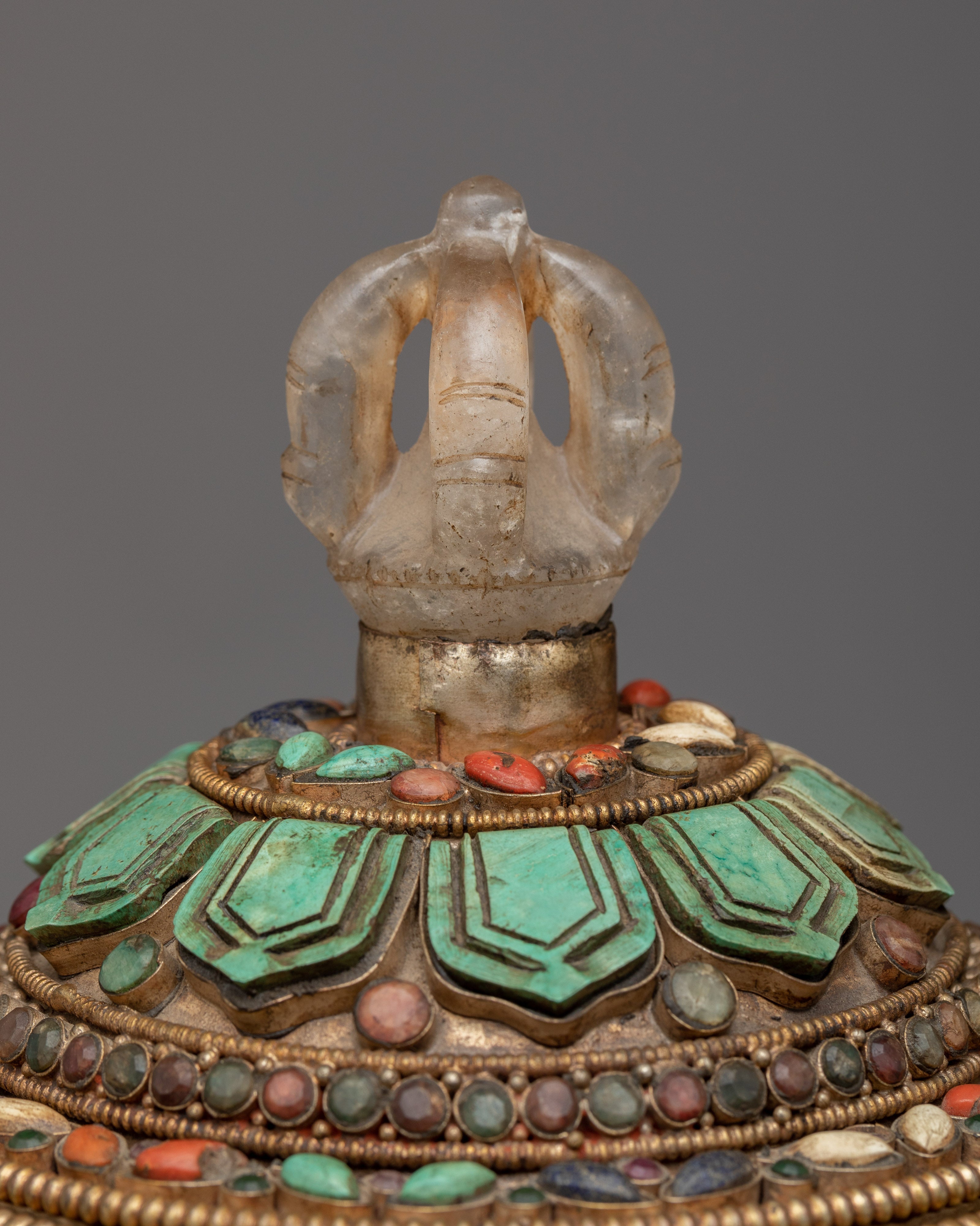 Tibetan Dhupur Offering Pot | Traditional Vessel for Spiritual Rituals