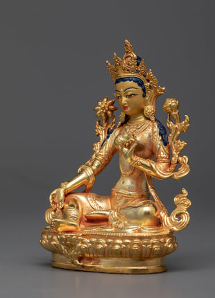 Small Green Tara Statue | Swift Liberator