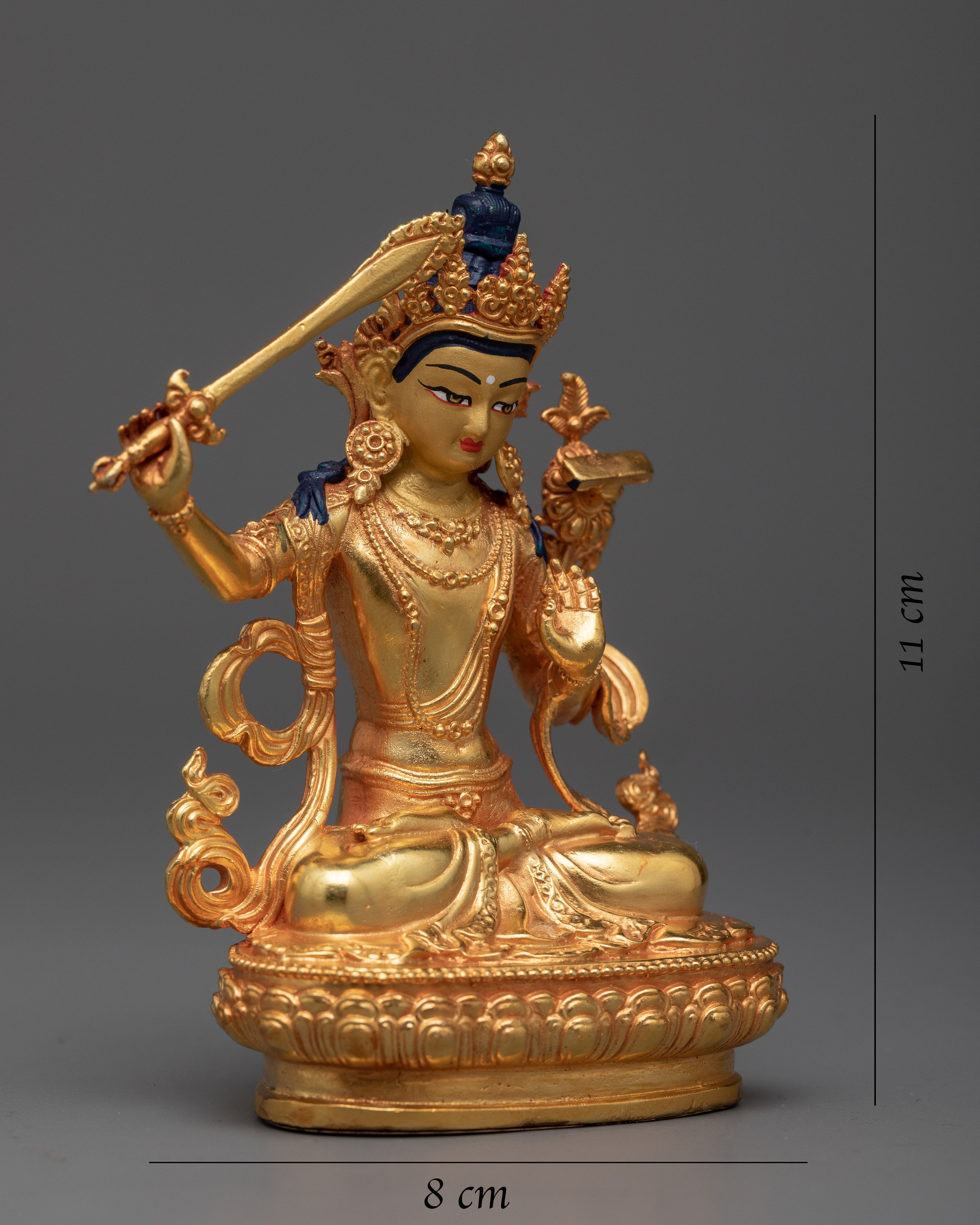 Mini Manjushri Figurine | Beacon of Transcendent Wisdom