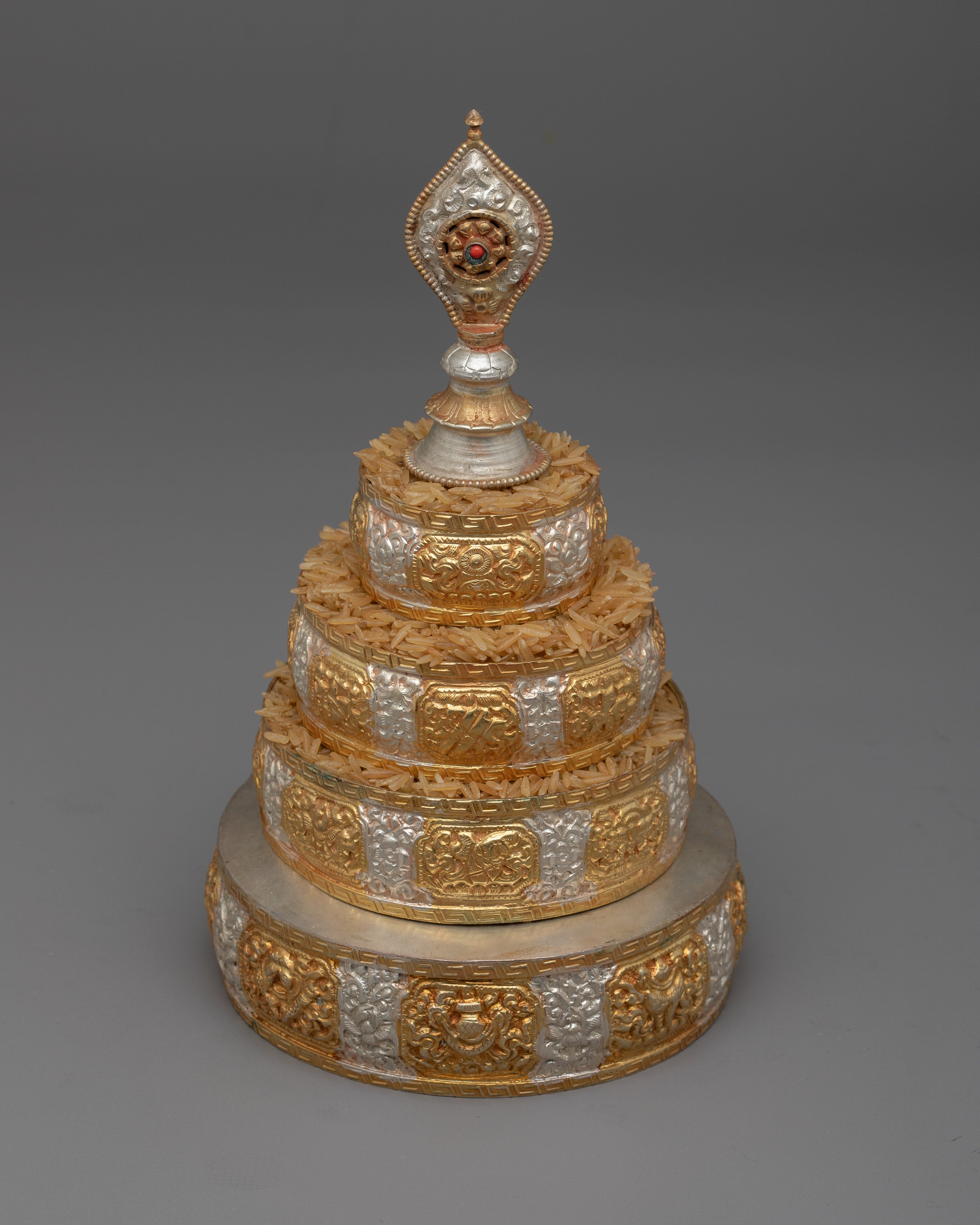 Mandala Silver Set | Enhance Your Spiritual Practice with Mandala Set