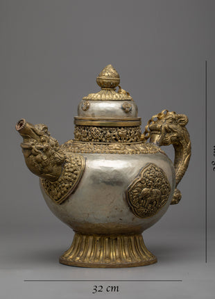 White Metal Tea Pot | Elevate Your Tea Time Experience
