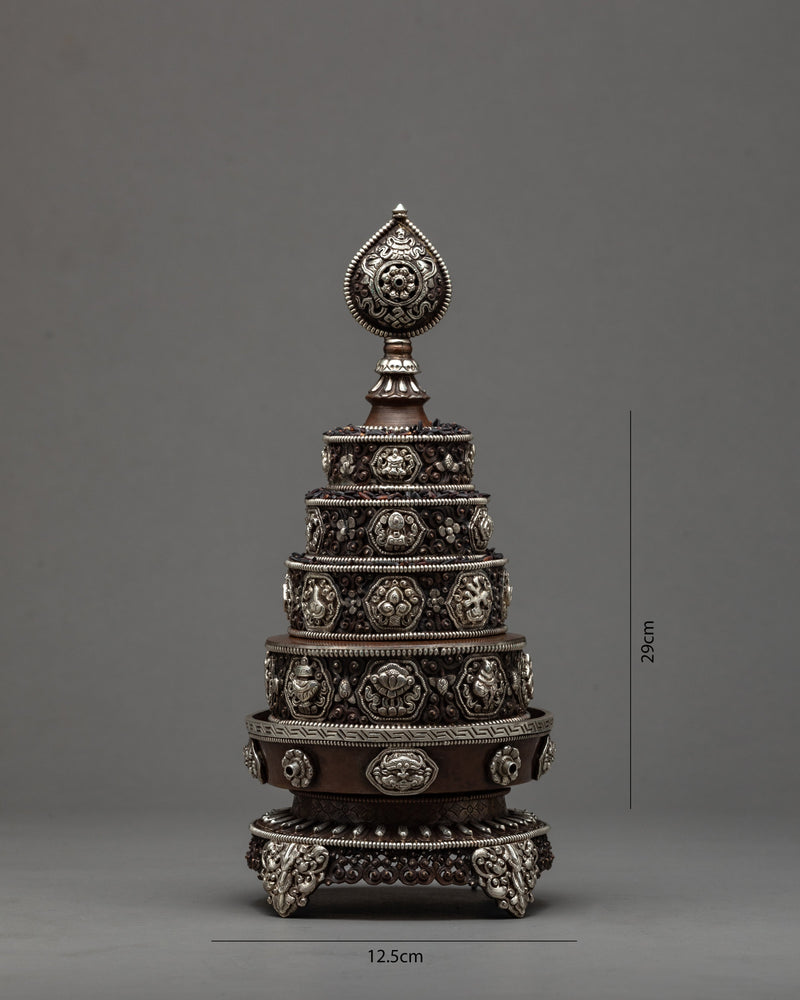 Fine Detailed Mandala Set | Zen Buddhist Objects and Symbols | Ritual Items