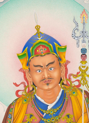 Guru Padmasambhava Thangka | Tibetan Thangka Canvas Print