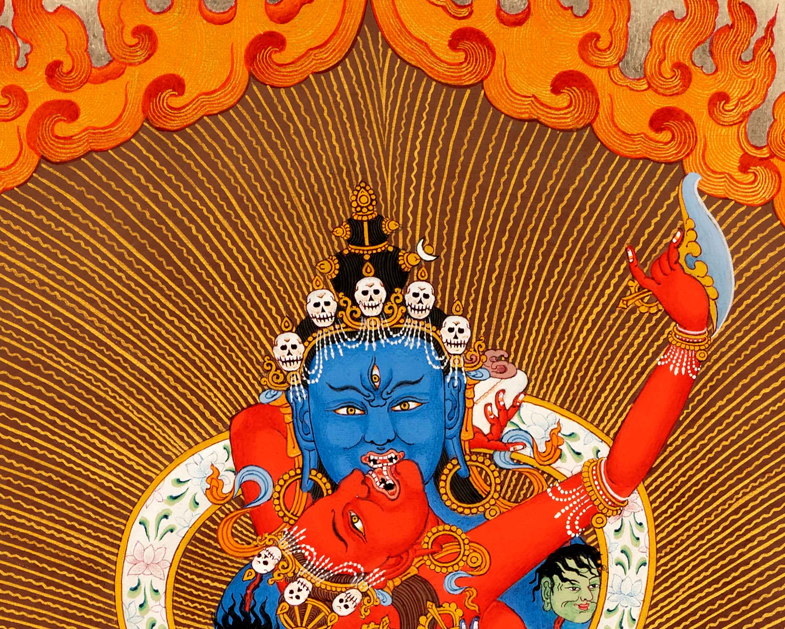 2 Armed Chakrasamvara Thangka Print