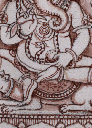 High-Quality Print For Ganesha Mantra | Ganesh On Kalash Drawing For Ceremonies
