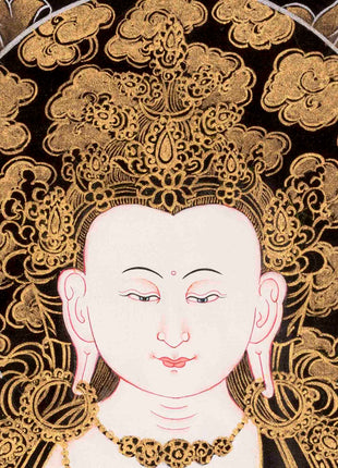 Bodhisattva Chengrezig Thangka | Original Handpainted Art | Traditional Painting