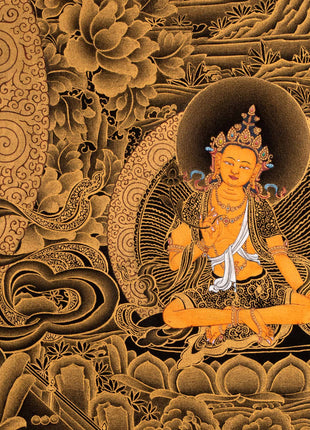 White Tara, Tibetan Thangka, High Quality Canvas, Thangka Print