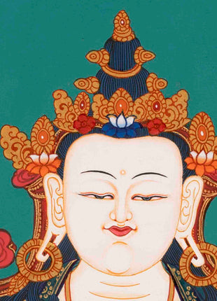 Bodhisattva Avalokiteshvara Chenresig | Tibetan Thangka | Wall Decors