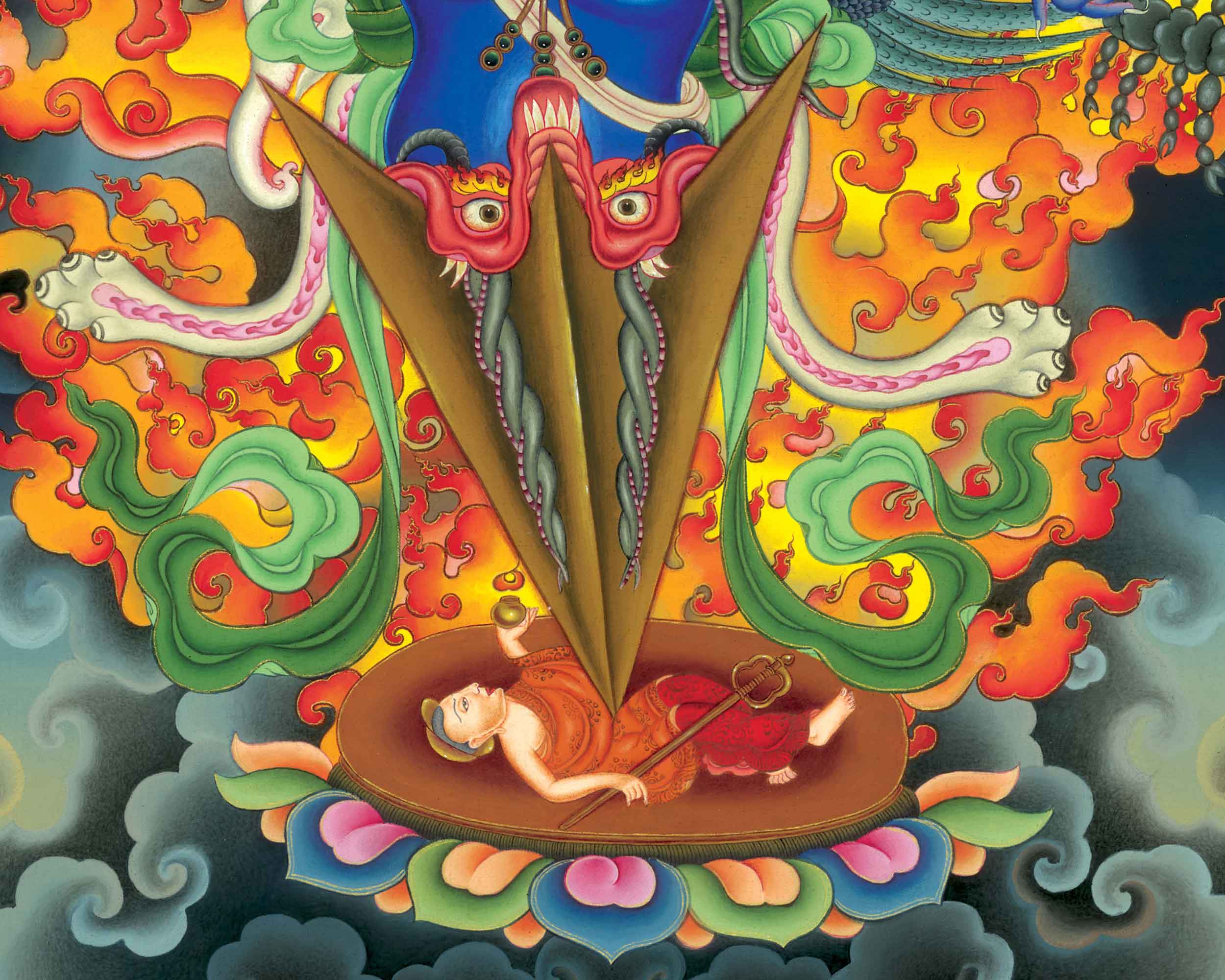 Dorje Phurba Thangka Print | Spiritual Gifts | Canvas For Meditation