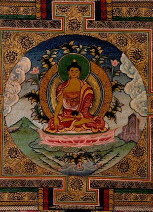 Shakyamuni Buddha Mandala | Tibetan Thangka | Wall Decors
