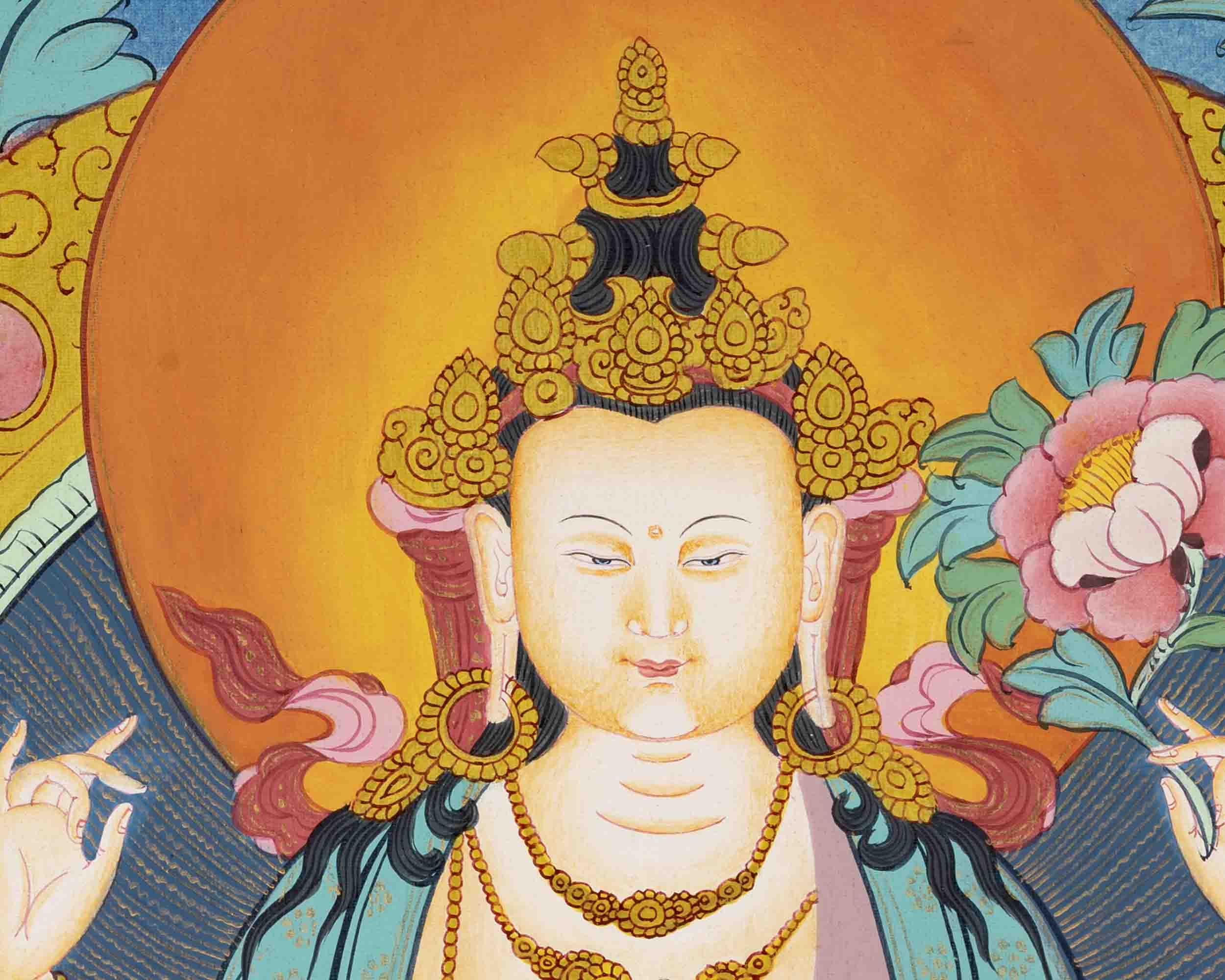 Avalokiteshvara Chengrezig | Bodhisattva of Compassion | Buddhist Painting