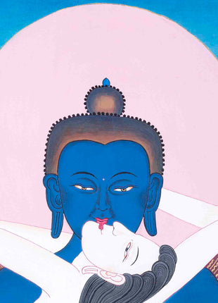 Yab Yum Buddha Thangka | Samantabhadra | Traditional Wall Decors