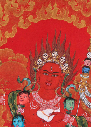 Tibetan Buddhist Thangka Of Dakini Vajravarahi | Buddist Dakini Thangka For Meditation