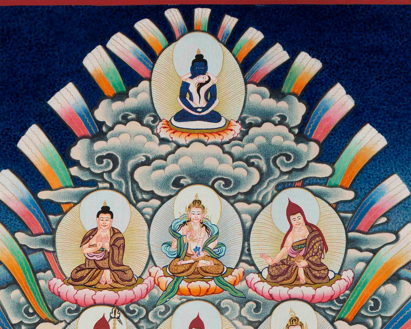 Refuge Tree Thangka | Guru Rinpoche Print