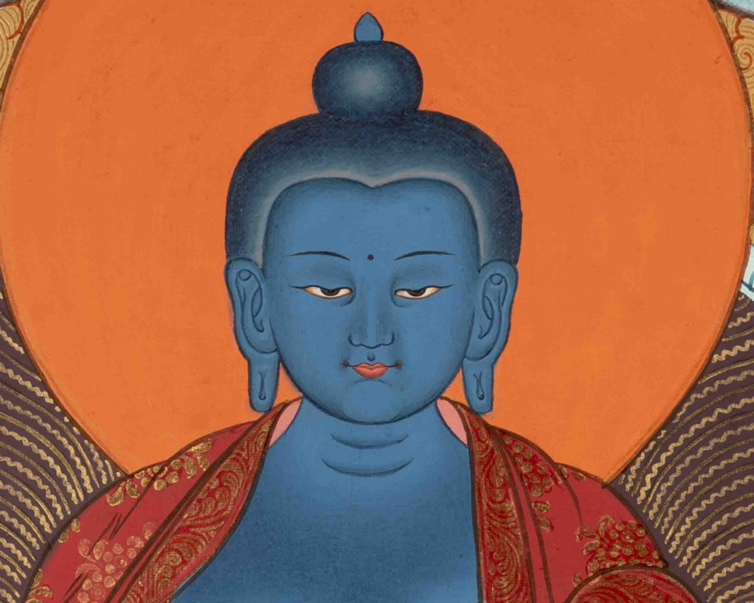 Healing Buddha Thangka | Medicine Buddha | Religious Painting