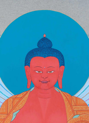 Amitabha Buddha Painting | One Of The Five Cosmic Buddhas | Thangka Art