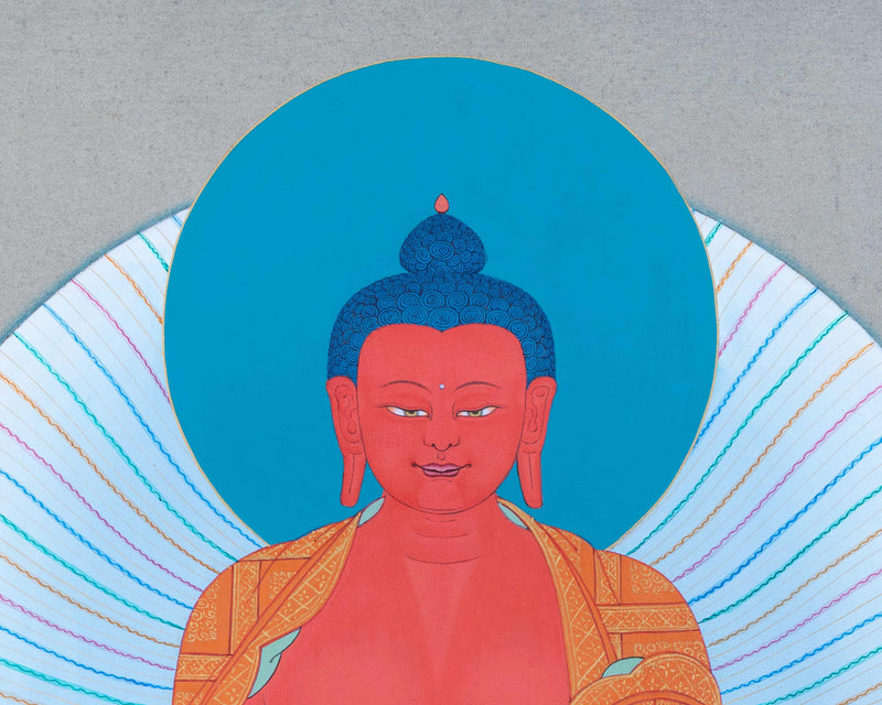 Amitabha Buddha Painting | One Of The Five Cosmic Buddhas | Thangka Art