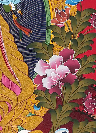 Guru Rinpoche Thangka | Religious Buddhist Art | Wall Decors