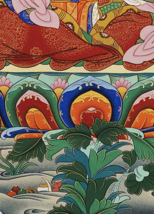 Guru Rinpoche Padmasambhava Canvas Print | High Quality Tibetan Poster