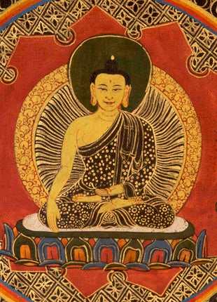 Buddha Shakyamuni Mandala | Traditional Tibetan Thangka | Wall Decors