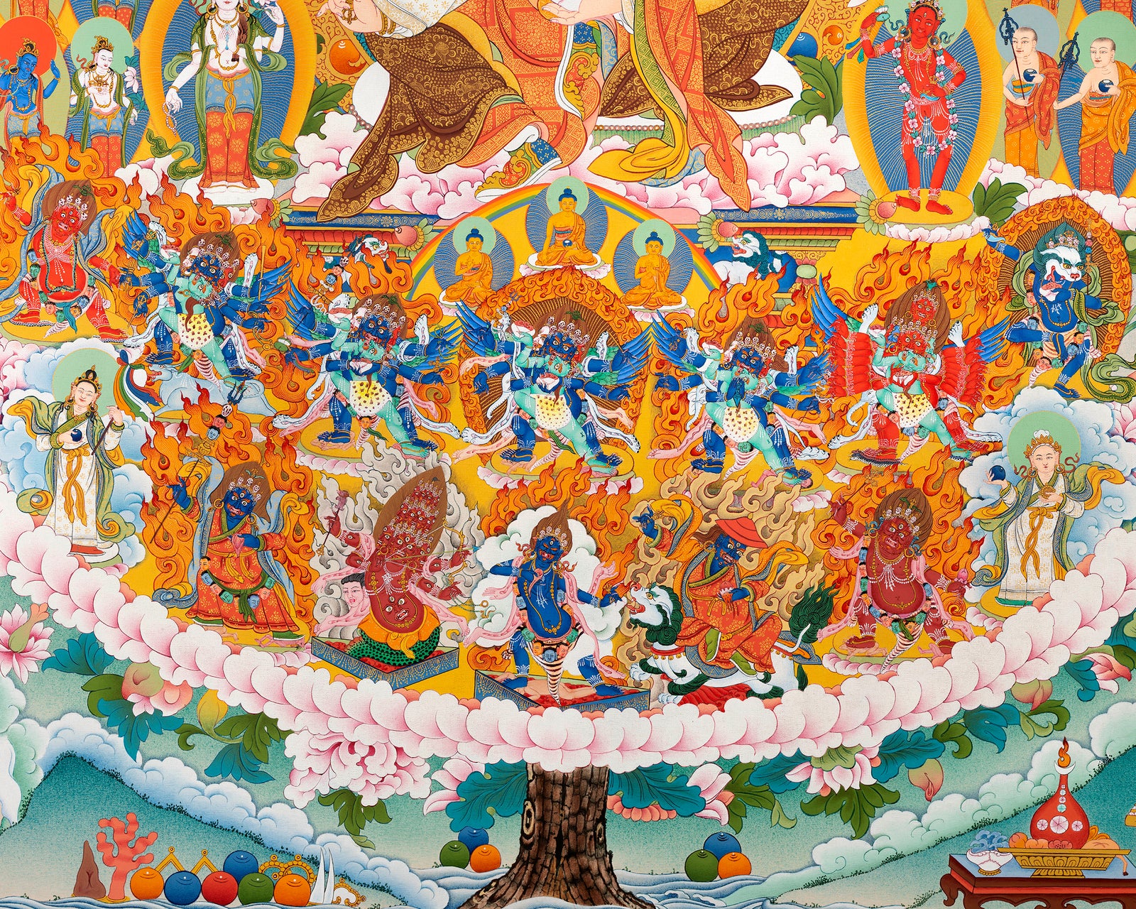 Nyingma Refuge Tree | Lonchen Nyinthik Tradition | Tibetan Thangka