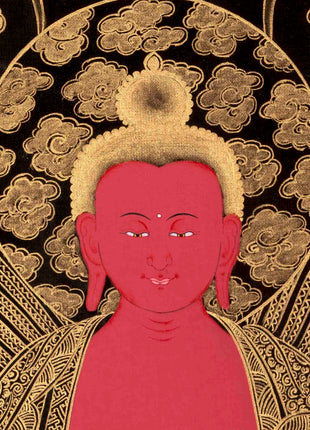 Amitabha Buddha Thangka | Handpainted Art | Religious Gifts