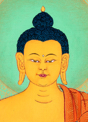 Buddha Shakyamuni Thangka | Traditional Tibetan Art