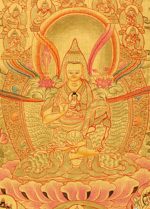 Refugee Tree Thangka | Golden Tsogksing Gelug Thangka