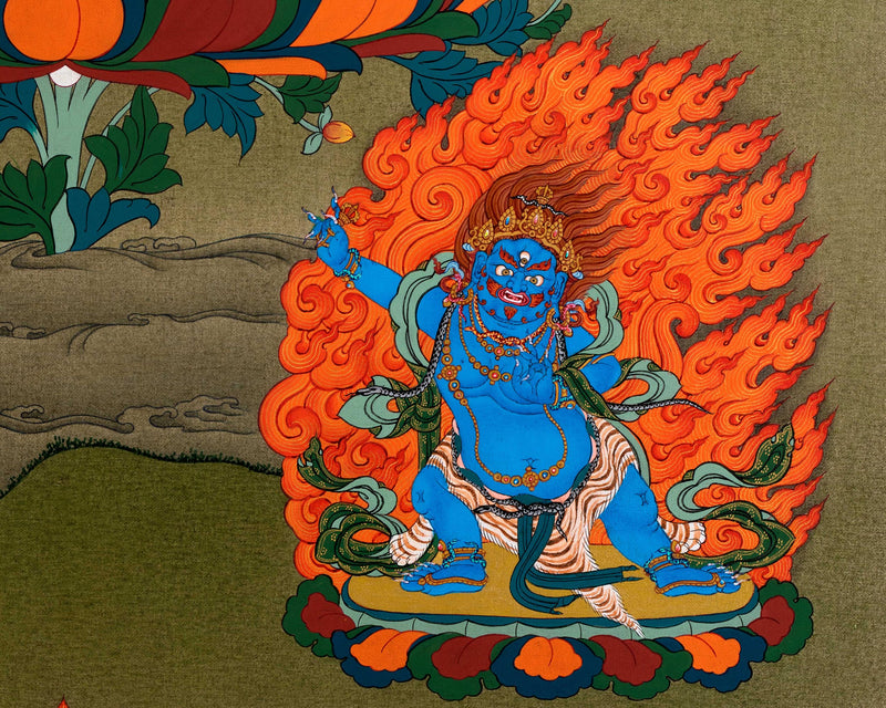 Chenrezig With Manjushri And Vajrapani | Bodhisattva Thangka