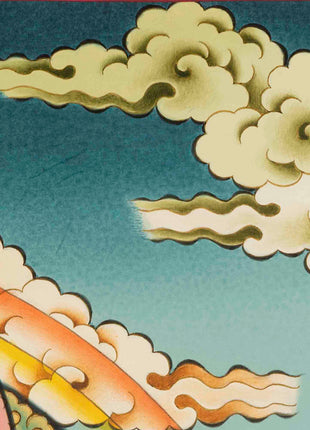 Dzambala Kubera Painting | Traditional Thangka Art | Religious Decoration