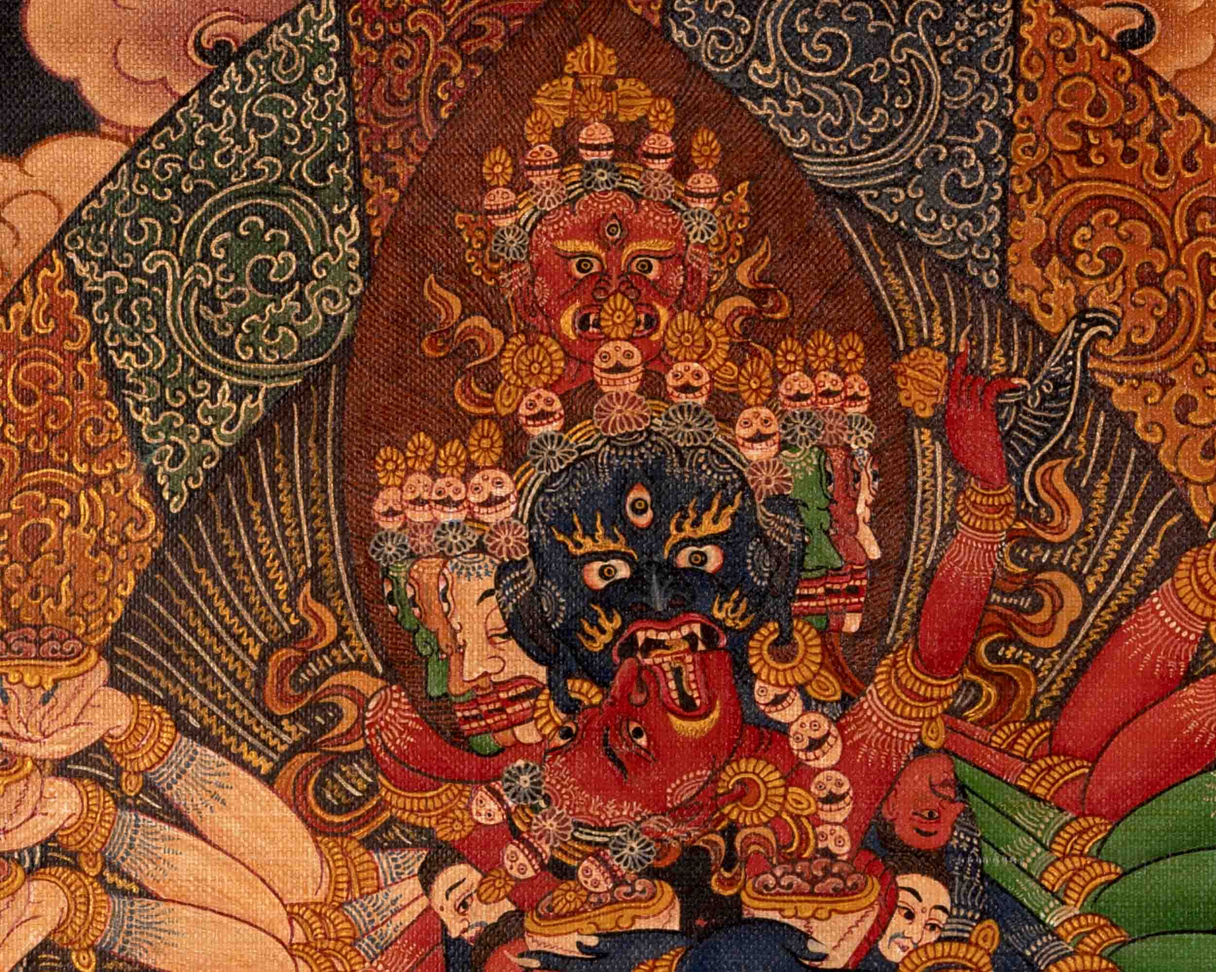 He-Vajra Thangka | Oil Varnished on Stretch Canvas