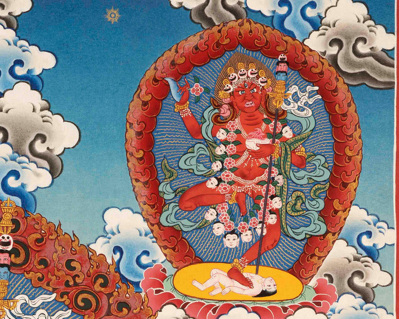 Vajravarahi Thangka | Traditional Buddhist Painting | Wall Hanging Decors