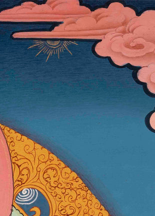 Thangka Of Medicine Buddha | 5 Dhyani Buddha | Religious Wall Decor