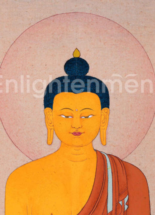 Shakyamuni Buddha Wall Art For Living Room Decoration | Traditional Himalayan Art For Wall Hanging
