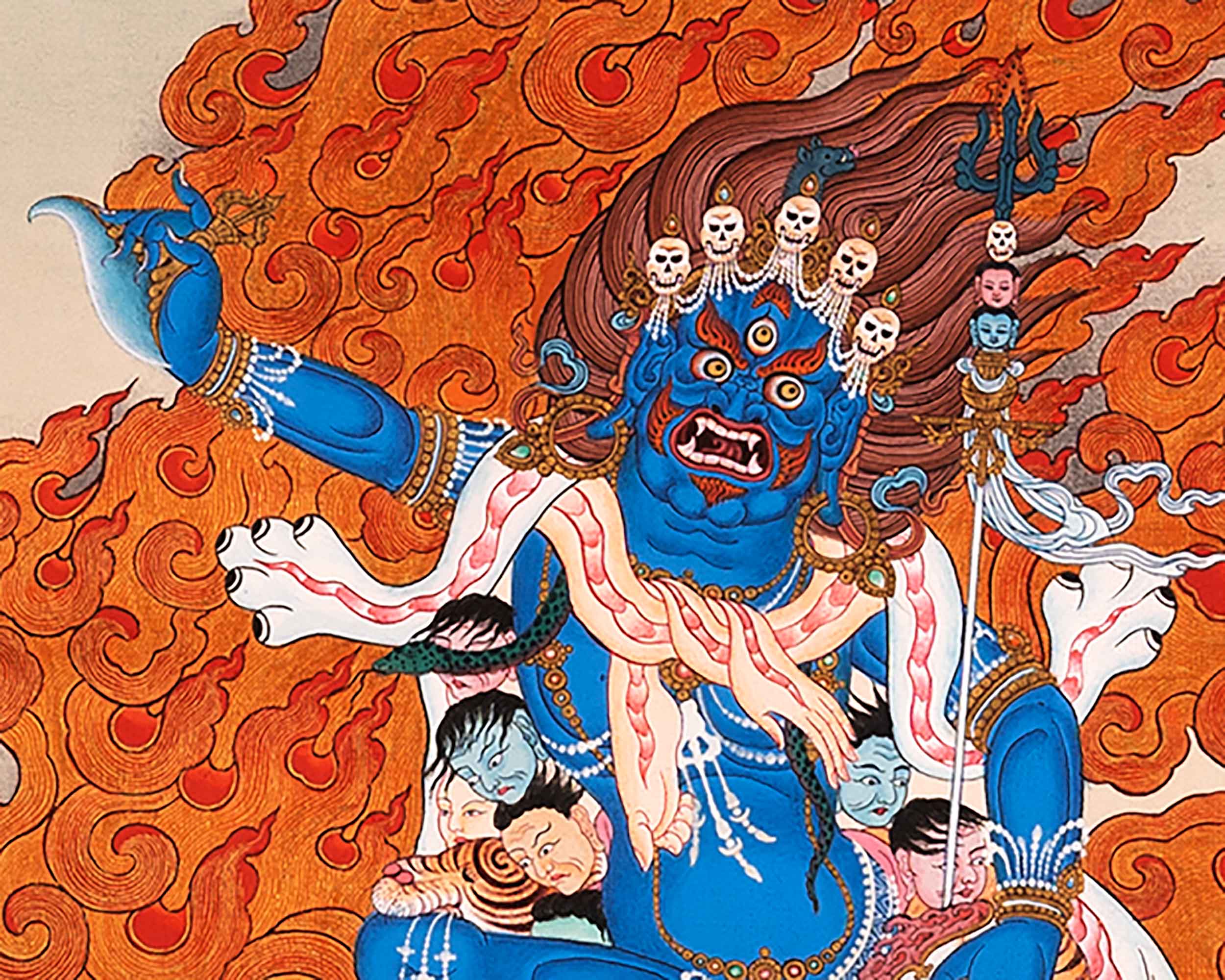 Troma Nagmo Sadhana Thangka | Tibetan Dakini Art On Cotton Canvas