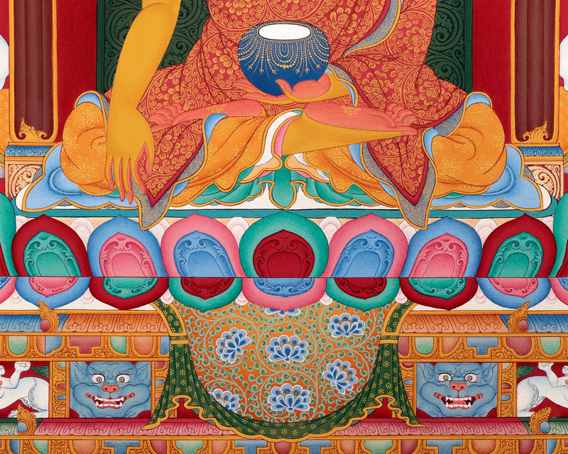 Buddha Shakyamuni Thangka | Traditional Kadampa Style