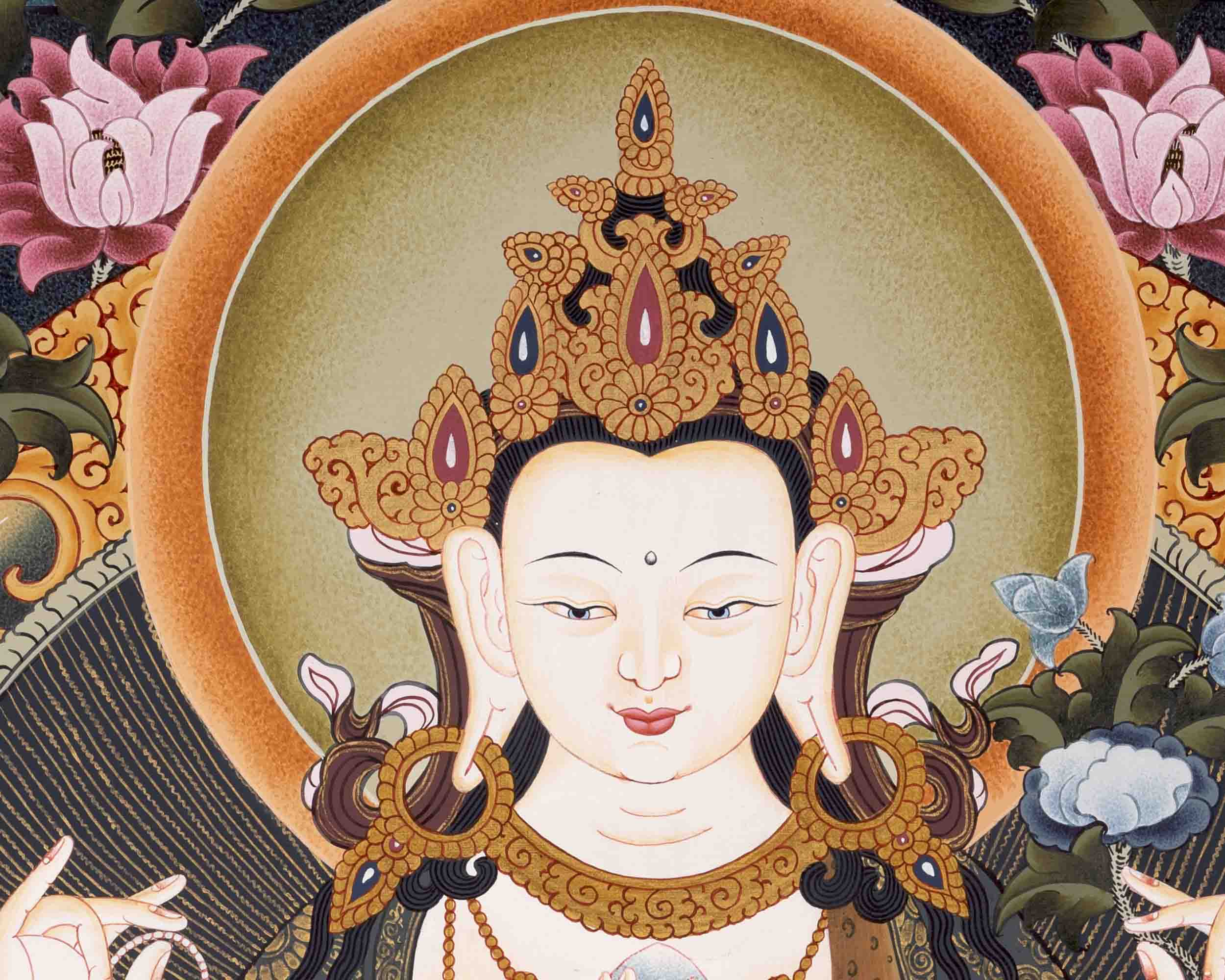 Avalokiteshvara Chengrezig Thangka | Wall Decoration Thangka Painting