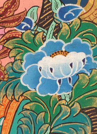 Green Tara Thangka | Religious Buddhist Art | Wall Hanging Painting