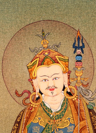 Guru Rinpoche | Hand Painted Tibetan Padmasambhava Thangka