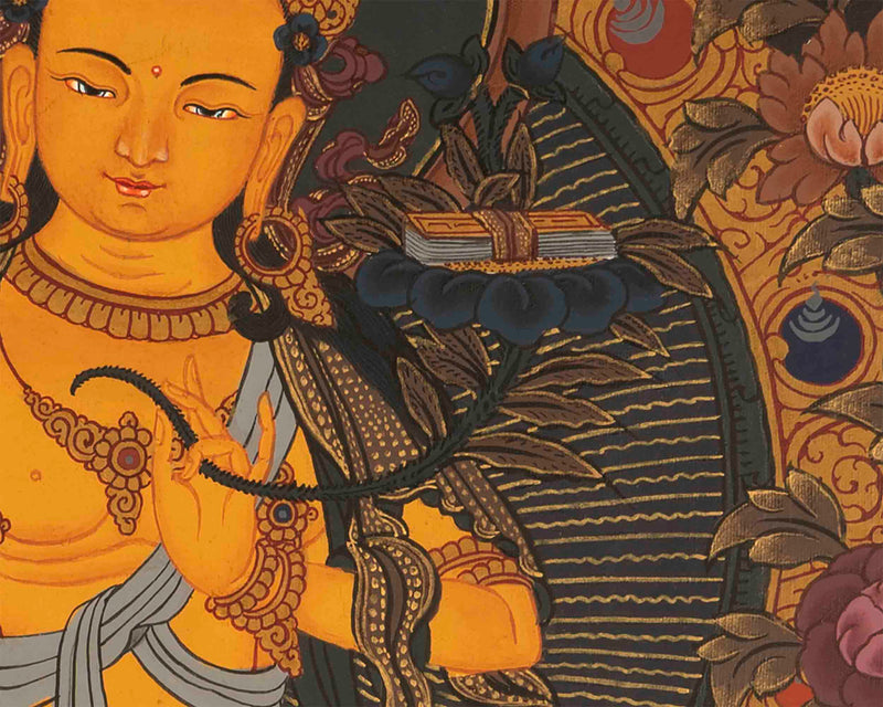Bodhisattva Manjushree Thangka |  Hand Painted Thangka | Tibetan Art